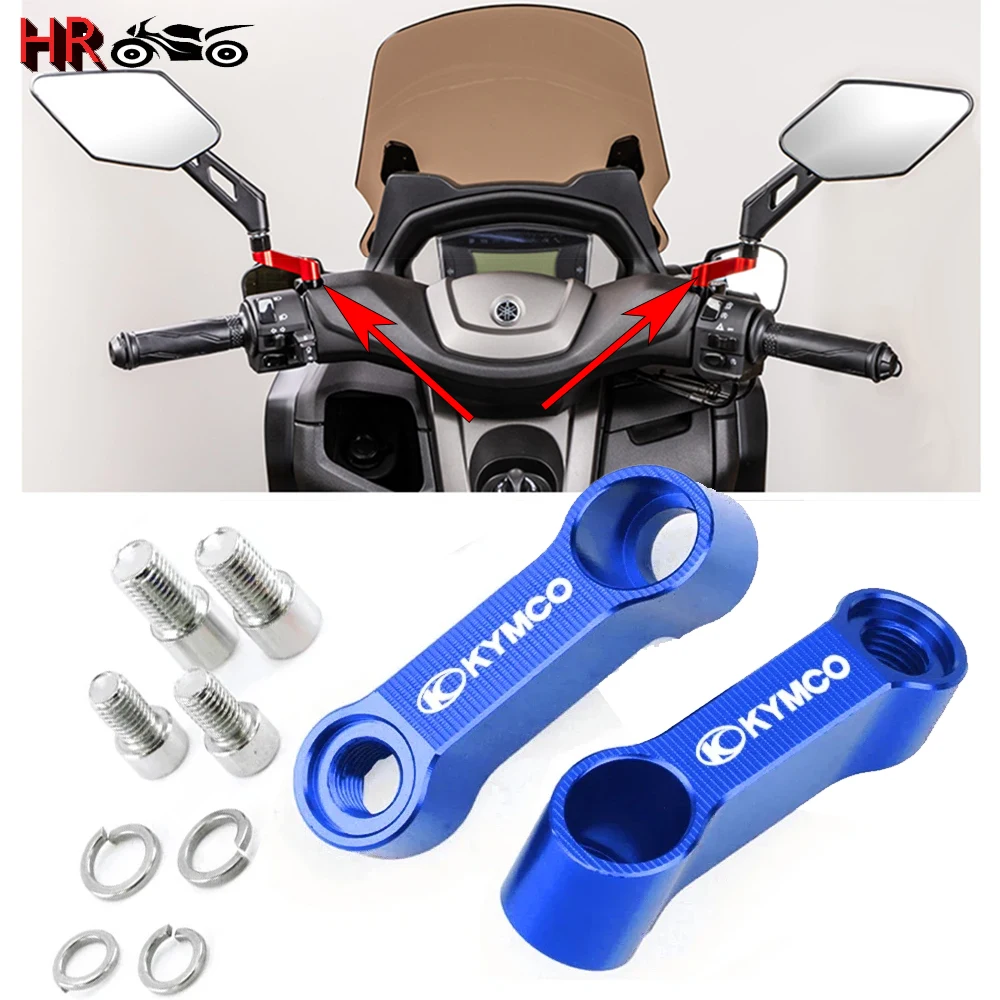 ل KYMCO AK 550 ak550 XCITING 400 500 وسط 125 200i 300i 350i X-down CV3 DTX360 اكسسوارات المرايا الناهض تمديد قوس #1