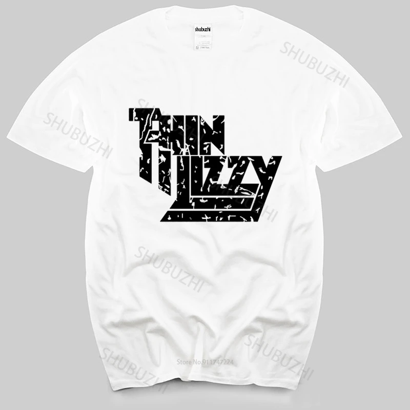 summer t-shirt men brand teeshirt Camiseta Thin Lizzy men tee shirt Hard Rock Band new cotton man t shirt drop shipping