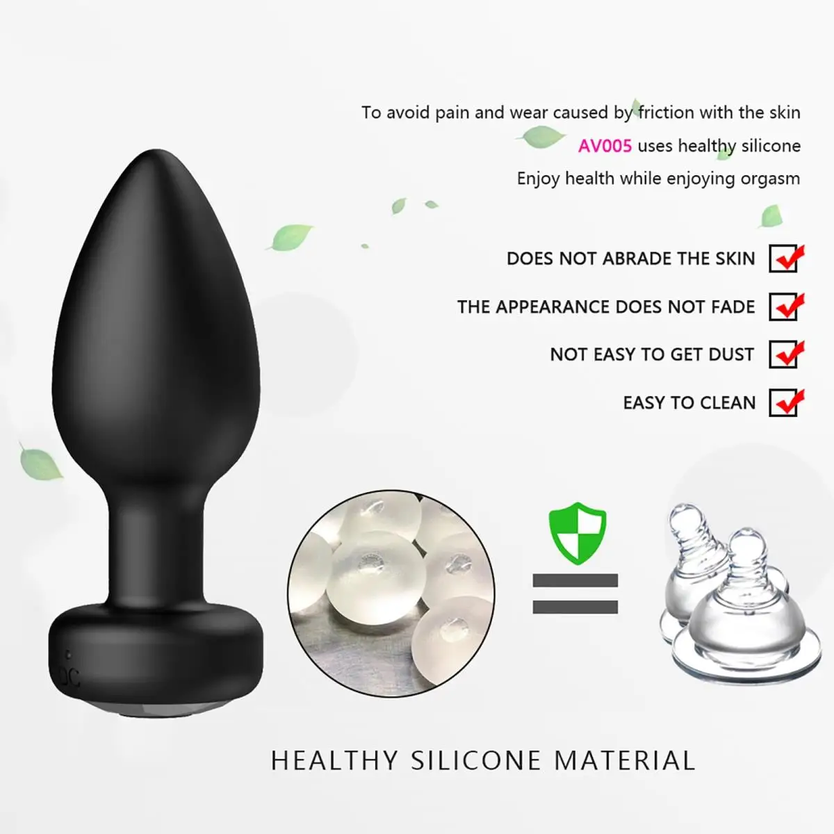 10 Modes Vibrating Small  - Remote Control Anal Plug for Prostate Massage, Adult Sex Toys for Men and Women view 4