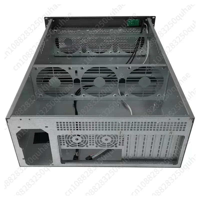 4U Multi-Graphics Card Chassis 6/8 Graphics Card IDC Room Rack Server GPU Industrial Control Computer Violent Fan