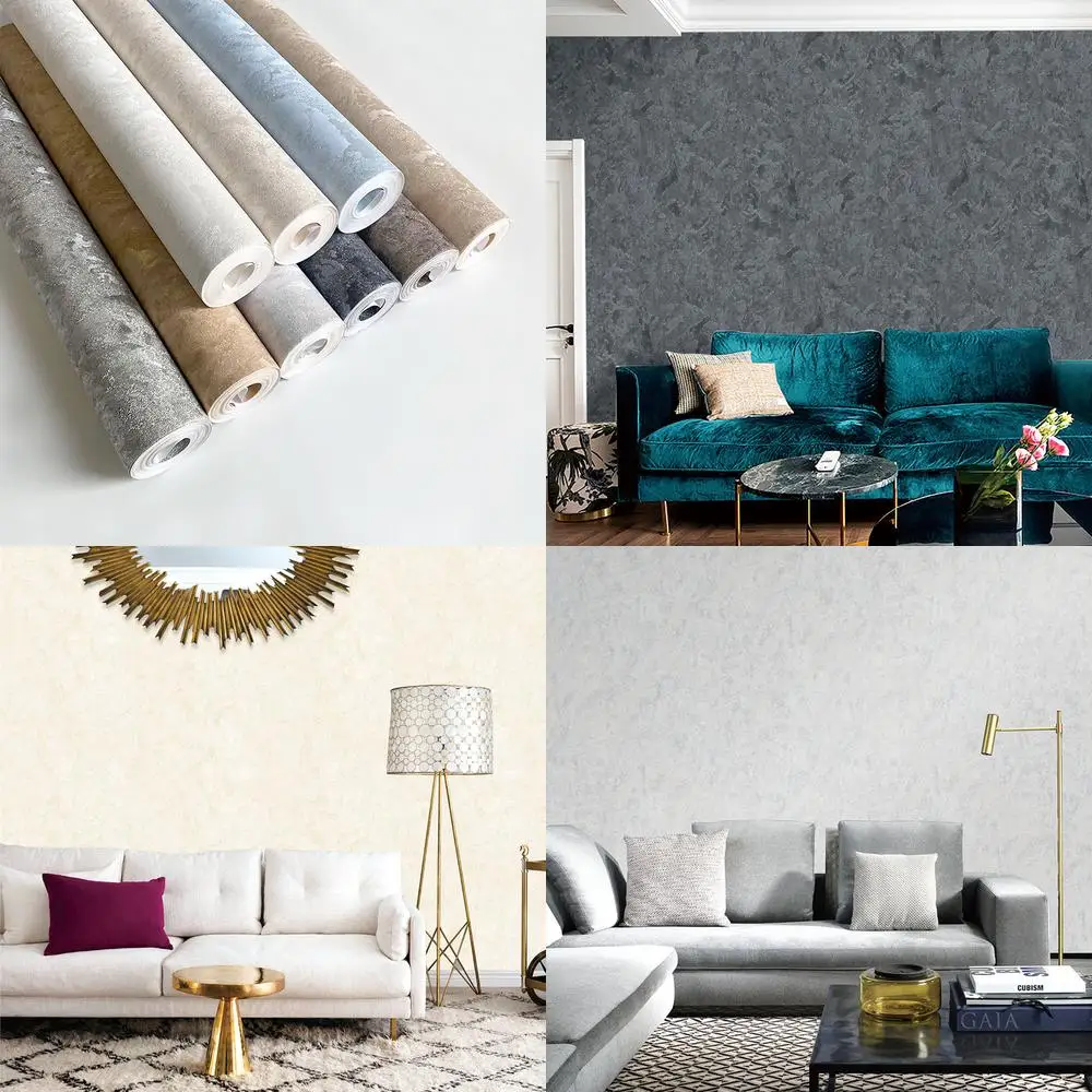 Simple Pigment Mottled Texture Wallpaper for Bedroom Living Room Dining Room Entryway Clothing Store Hotel TV Background Wall