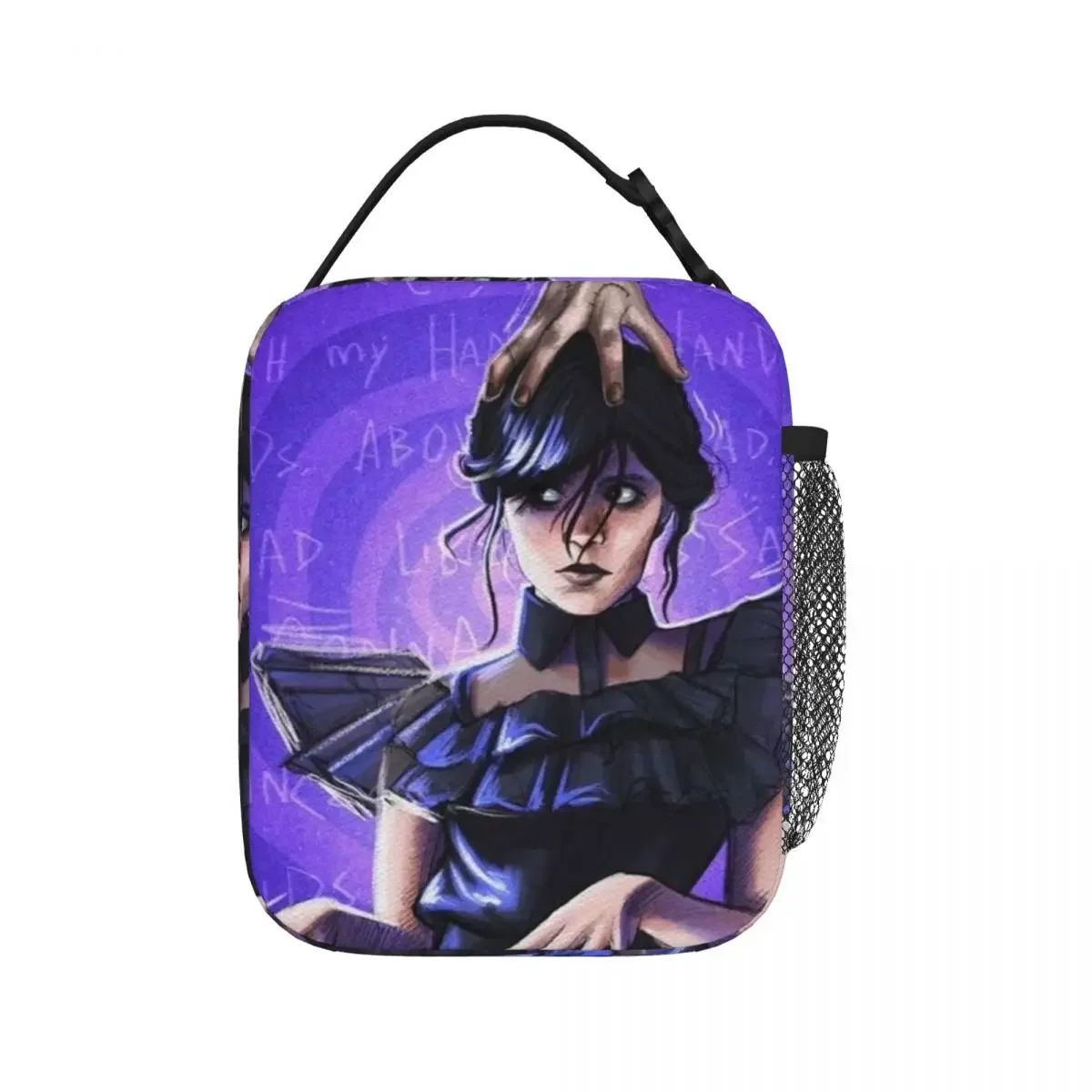 Wednesday Addams Lunch Bags Insulated Lunch Tote Portable Bento Box Leakproof Picnic Bags for Woman Work Children School