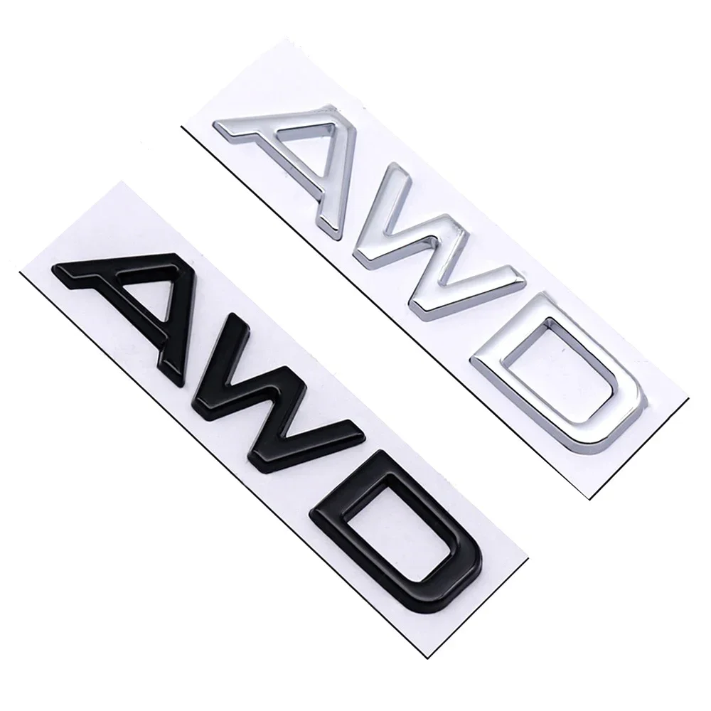 AWD Letters Trunk Badge Emblem Car Sticker Auto Tailgate Decals for Lexus NX200T RX350 RX200T IS250 IS200 Accessories