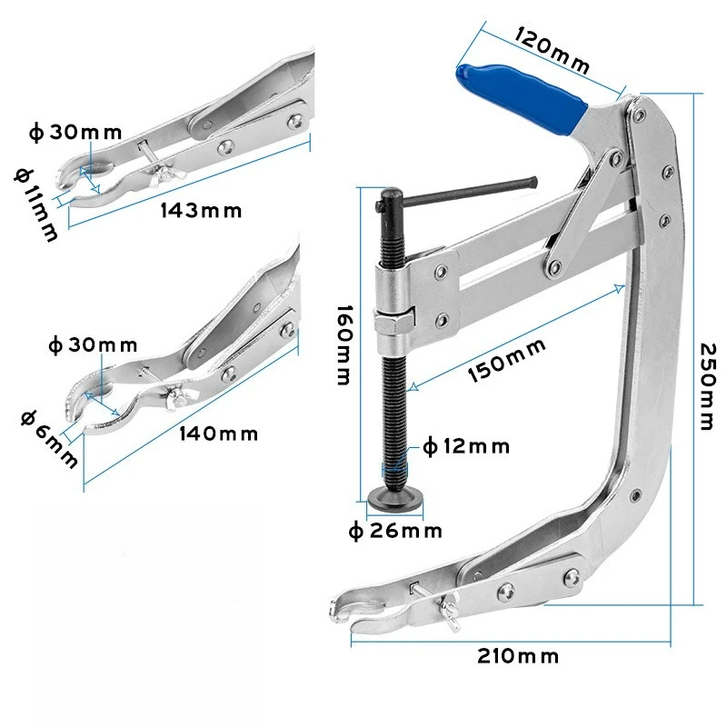 Multifunctional down-pressing Vail pliers valve spring pull-out disassembly tool oil seal disassembly spring compressor