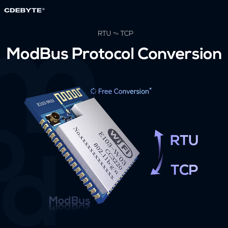 Wifi Module CC3220R Chip Serial to Wifi Module CDEBYTE E103-W03 PCB 18dBm Support AT Command MQTT SMD Small Size