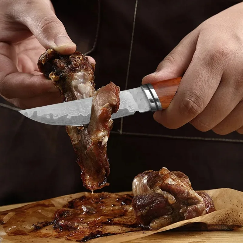 دمشق سكين المطبخ قطعة العاج السكاكين اللحوم قطع الشيف سكين الجزار الخضروات المنزلية اللحوم سكين الطبخ مقبض خشبي
