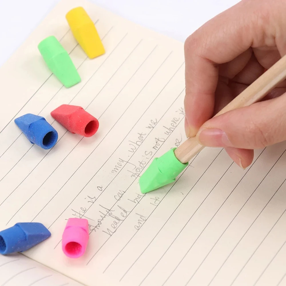 Supplies Stationery for Kids Assorted Colors Student Pencil Eraser Toppers Pencil Erasers Pencil Top Erasers Eraser Caps