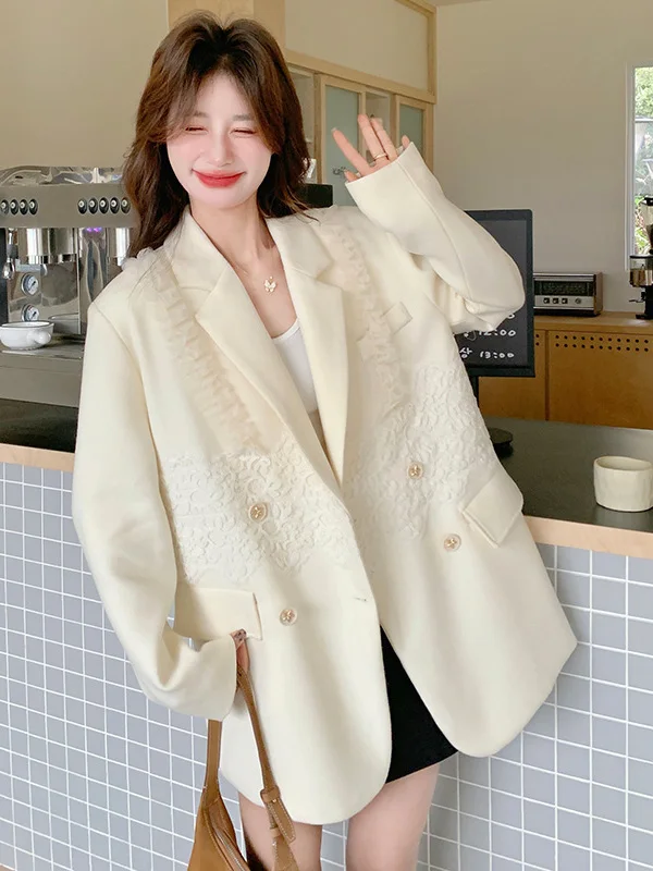 chic-coreen-sle-dentelle-epissage-femmes-jaet-printemps-faion-trajet-design-sens-costume-decontracte-polyester