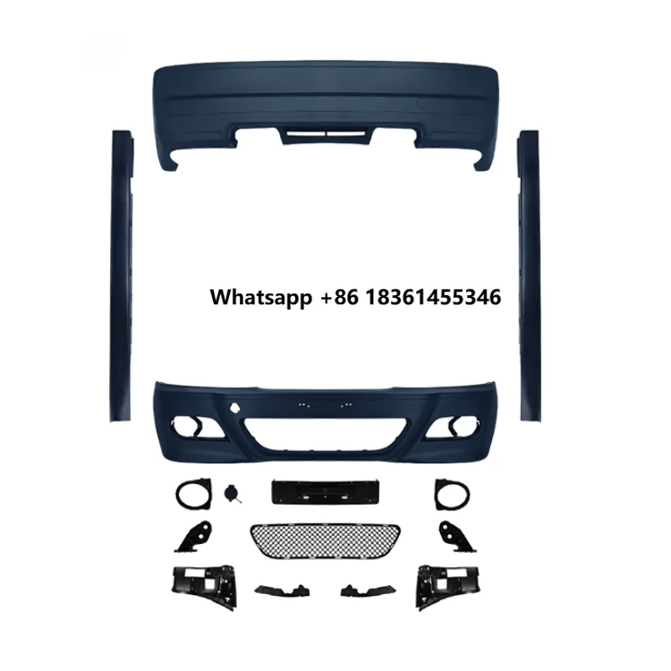 For  E46-M3 1997-2005 Front Bumper Rear Bumper Factory Direct Selling Price Middle Net Grille Plug and Play Body Kit