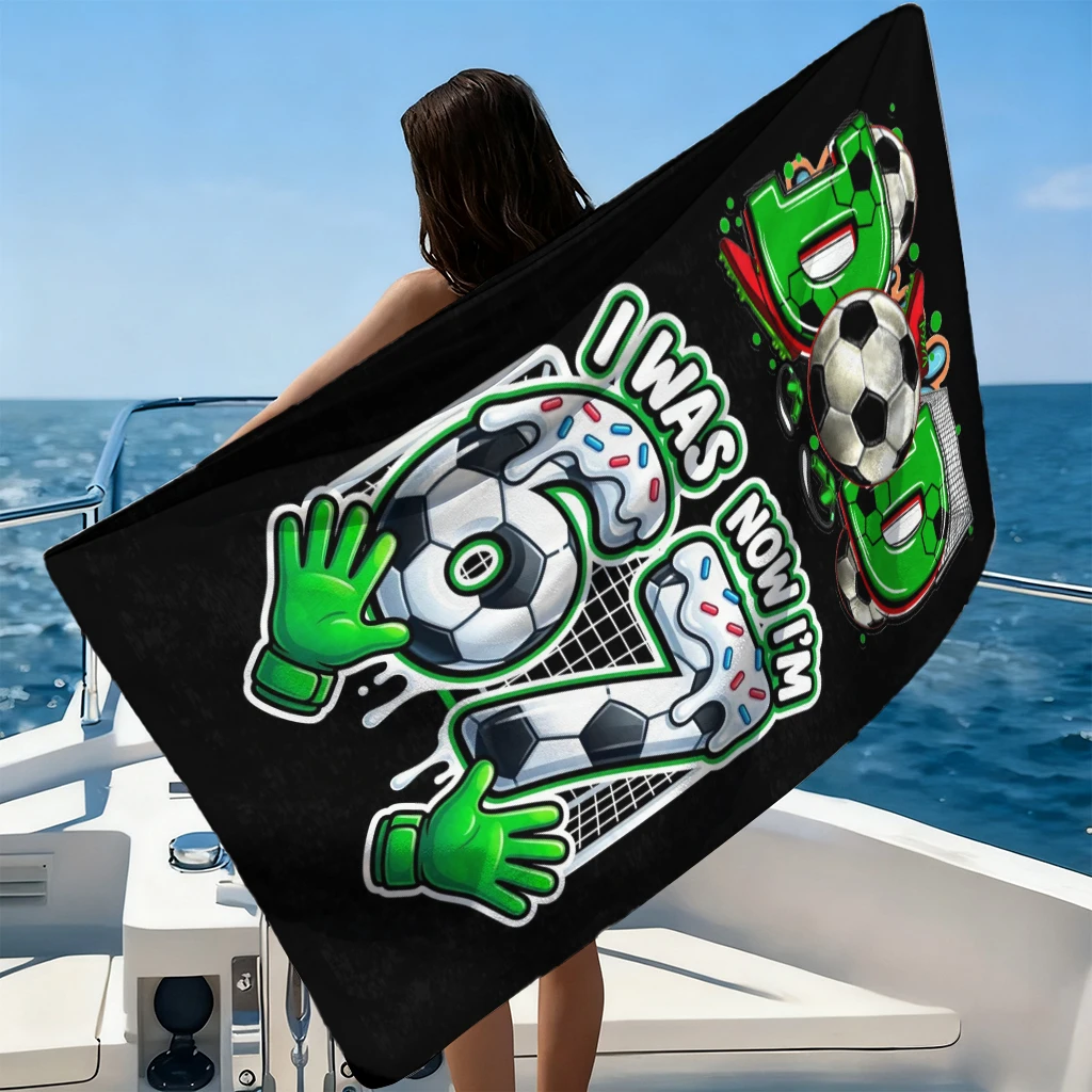 67 SixSeven Friendship Football Beach Towel Quick-drying Towel Suitable for Seaside Pool Camping Vacation Yoga For Family Friend