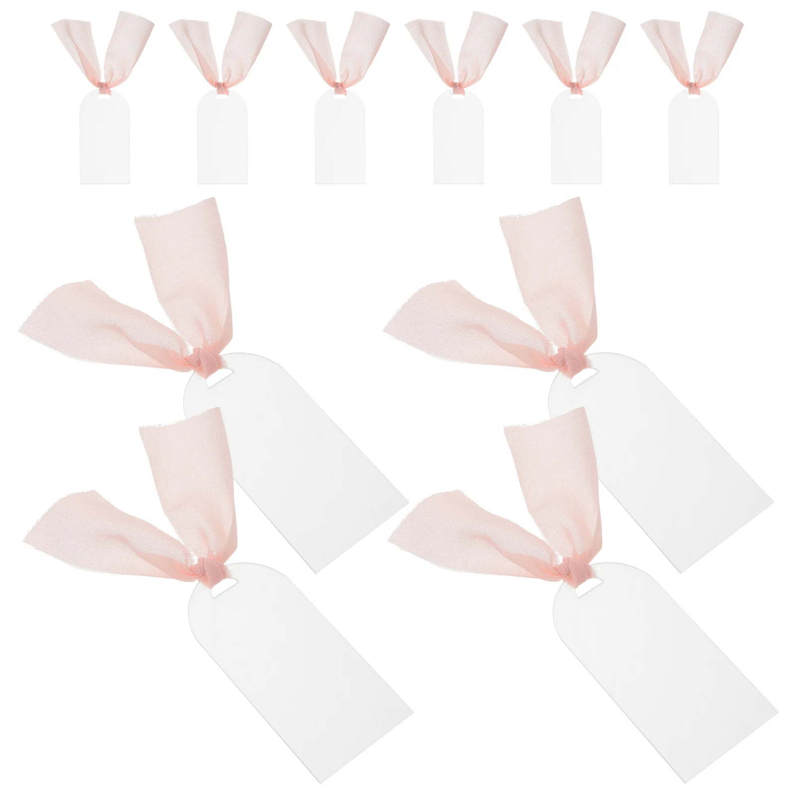 

10 Pcs Wedding Seat Tags Acrylic Reserved Signs Hanging Chair Decor Transparent Seating Cards Reusable Party Name Place