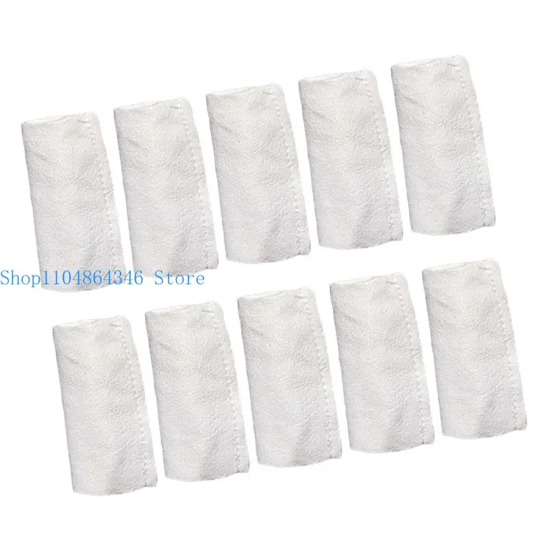 5asd 10PCS Artifact Maintenance Finger Sleeves Cots Soft Leather Material Ventilated Unisex Option For Bead Care Professional