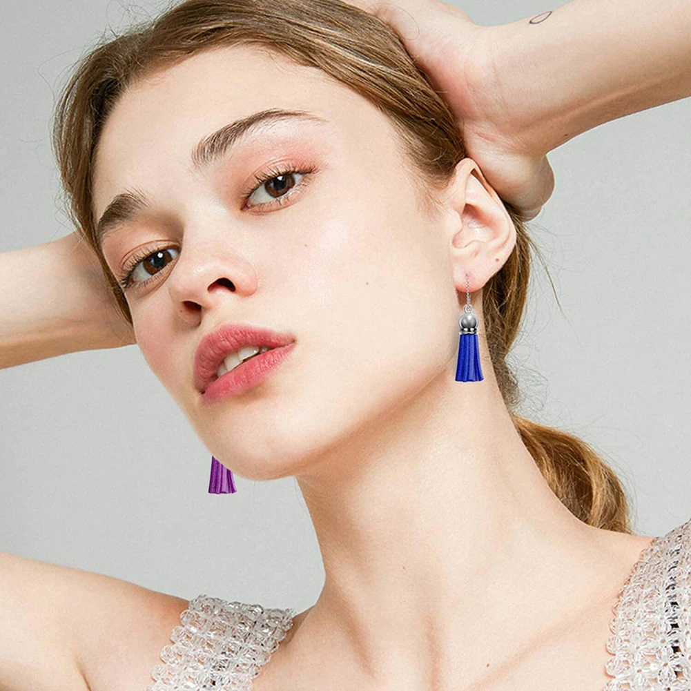 Acrylic Keychain Blanks  Key Rings  Lightweight and Beautiful  Safe and Harmless 10 Leather Keychain Colored Tassel Pendants