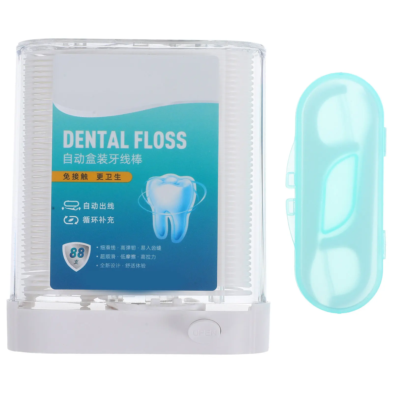 2 Boxes Automatic Floss Dispenser Disposable Teeth Flosses Compact Convenient Cleaning Floss Picks for Gums Bad Breath