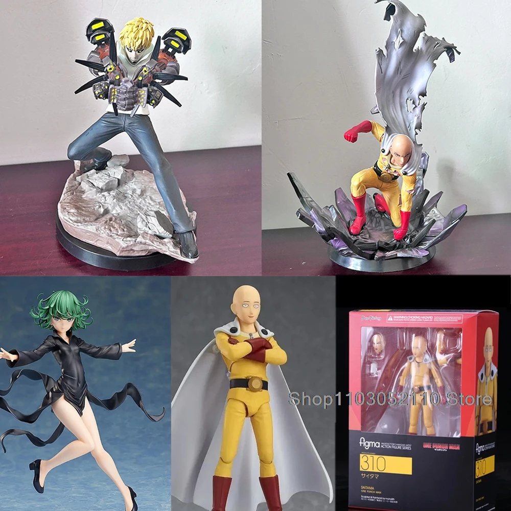 

Anime One Punch Man Saitama Figure Genos Tatsumaki Figma Saitama 310 Movie Role Collectible Model Toys Birthday Gifts
