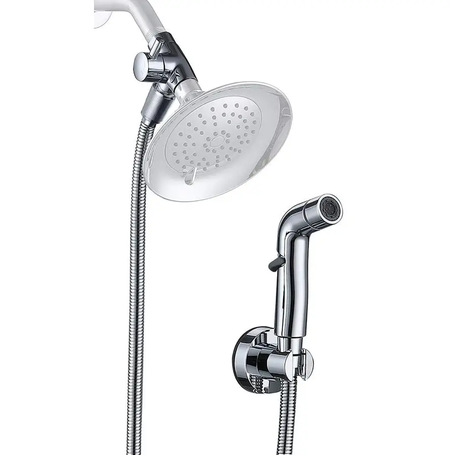 

Dog Shower Sprayer Attachment for Fast and Clean Pet Showering, Multifunctional Shower, Metal Diverter, 100 Inch Extra Long Hose