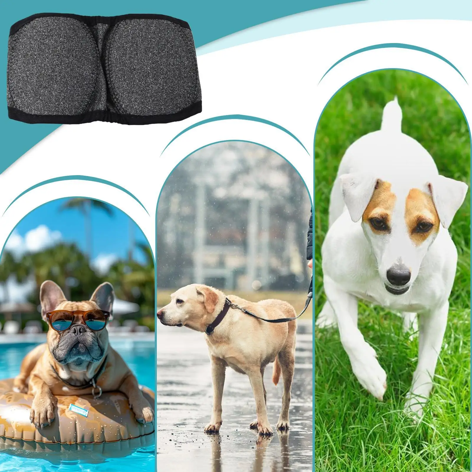 Dog Noise-canceling Ear Muffs Outside Anti-Stress Dog Ear Calming Cover Adjustable For Puppy Pets Noisy Shower Swim