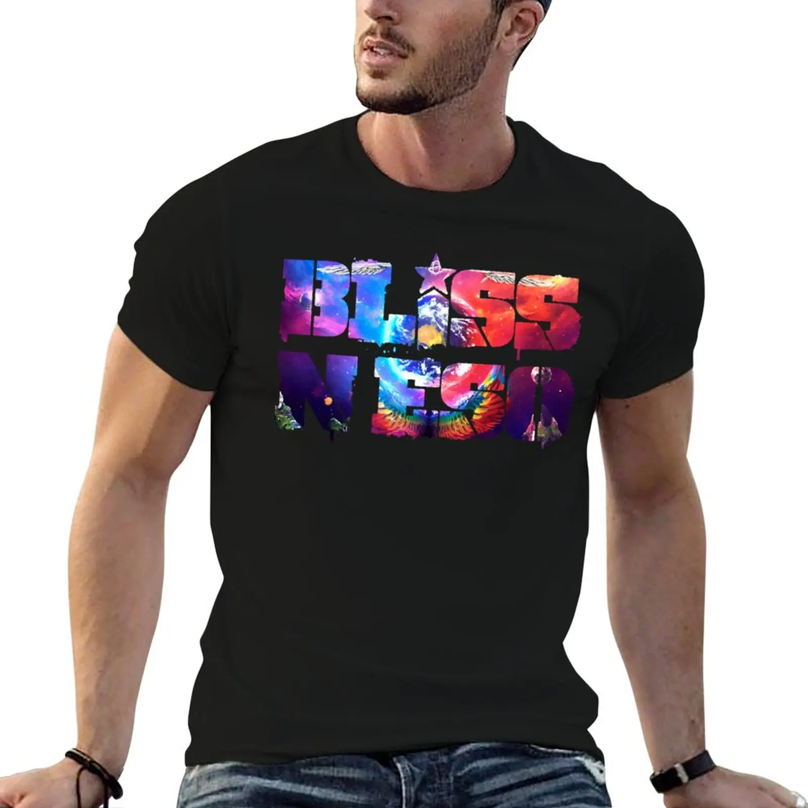 Bliss n eso T-shirt sport décontracté à manches courtes en coton