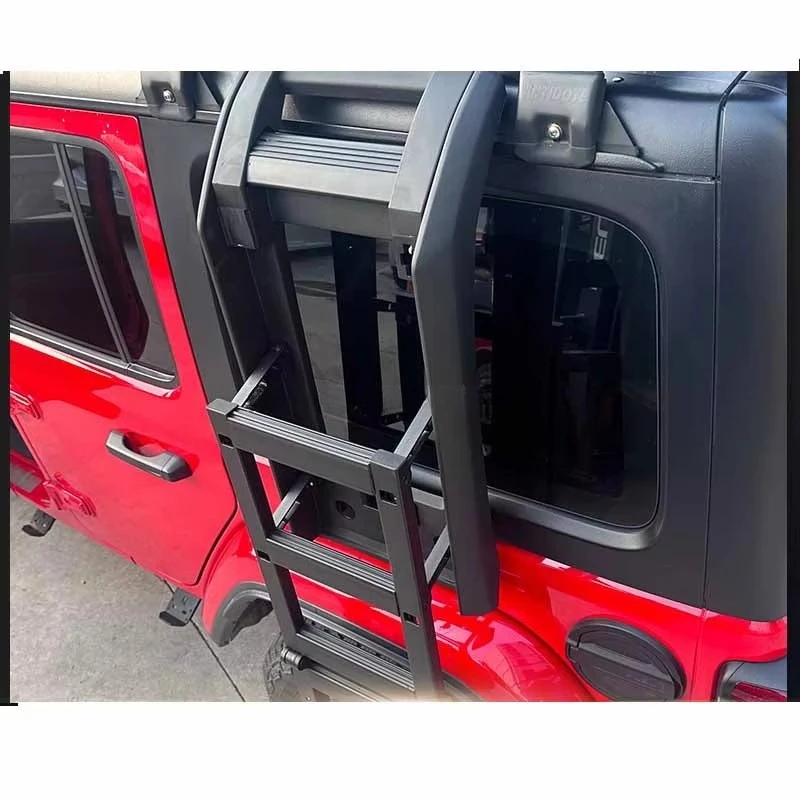 Car Roof Rack for  Wrangler Roof Luggage  4x4  Parts Accessories Side Telescopic Ladder Step Bar