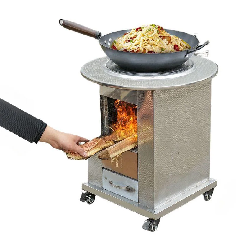 CX stainless steel thickened new type firewood-coal dual-purpose smokeless heating stove multi-functional indoor mobile