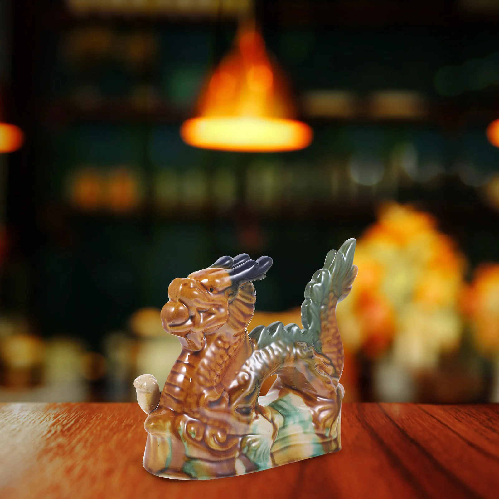 

Dragon Statue Ornament Chinese Decors Ceramic Ornaments Desktop Figurine Craft Adornment Decorations