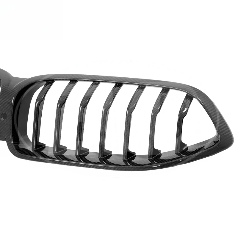 High Quality B Style Carbon Fiber Front Grille Fit 8 Series G14 G15 G16 2019-2021 Auto Exterior Accessories
