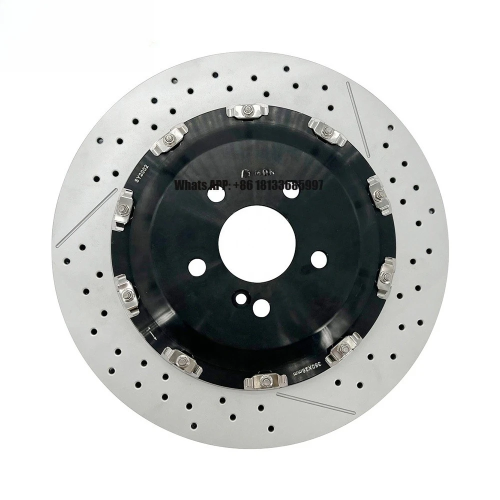 

Комплект из 2-х составных тормозных дисков 360мм 370мм 375мм 400мм, передний, A2224232012, плавающий тормозной диск для Mercedes Benz GT S