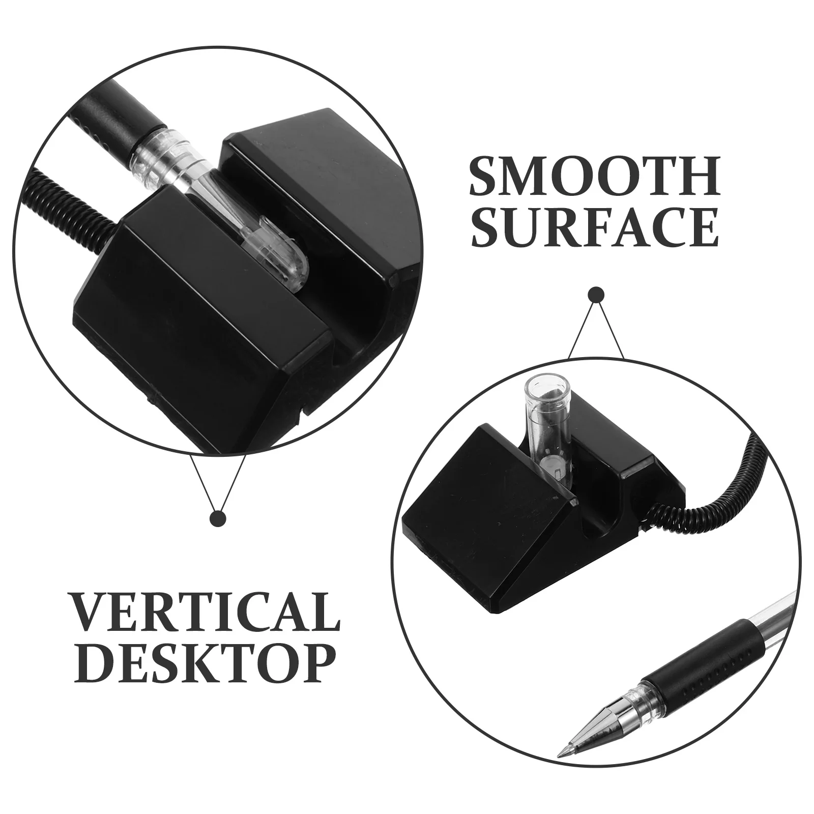 4pcs Ballpoint Office Stationery Smooth Writing Desktop Sign Vertical Stand Design Guest Book Pen Business Signature Pen