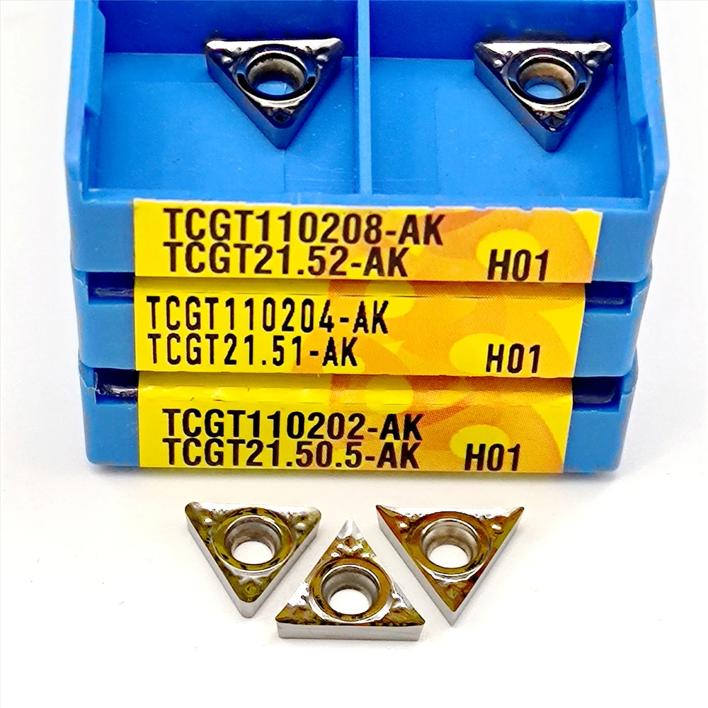 

Carbide Blade TCGT110202 TCGT110204 TCGT110208 AK H01 Aluminum Blade Tools CNC Inserts TCGT 110202 110204 110208 Milling Cutter