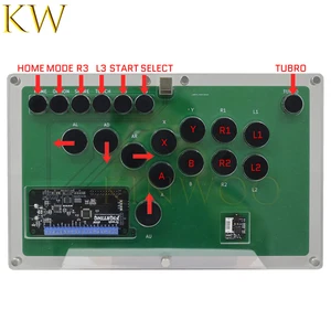 B1-UFB-UP5 ultra-fino hitbox fightbox vara arcade controlador embutido placa de combate universal para ps5/ps4/ps3/xbox/interruptor/pc 6 principais vendas capsula microfone behringer b1 - №6