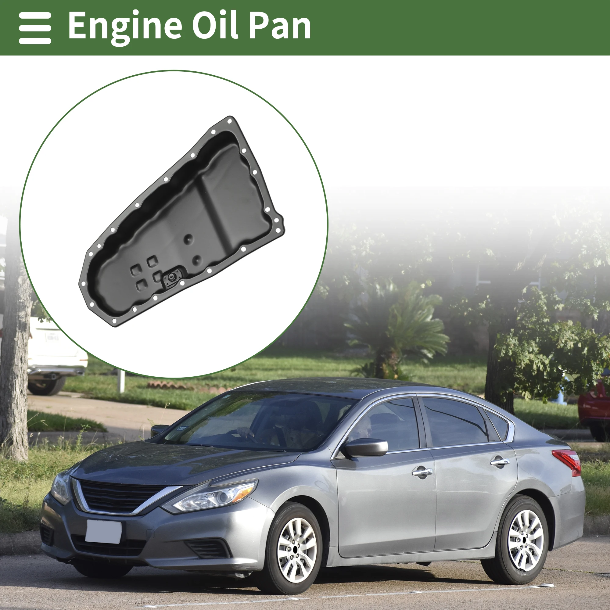 

UXCELL No.313901XF0B Масляный поддон двигателя для Nissan Altima Base/S/SL 2.5L 2007-2008 Iron