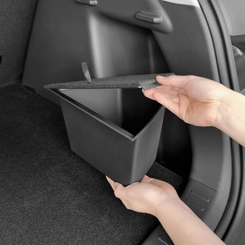 

Trunk Side Storage Box For BYD Yuan Plus Atto 3 2022-2025 Cargo Compartment Organizer Bucket TPE Bins Interior Partition Storage