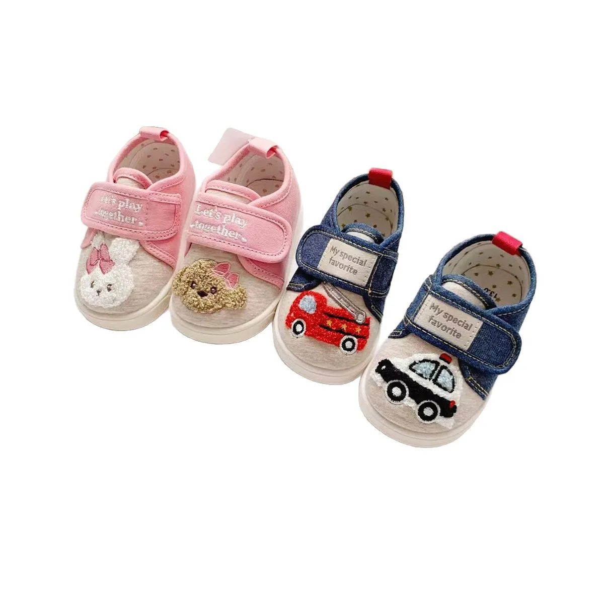 

2025 New Mid To High End Cartoon Puppy Car Leather Baby Walking Shoes Soft Soled Children's Spring And Autumn Functional Shoes