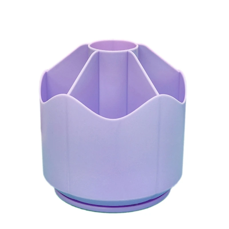 K1AA-Porte-stylo rotatif résistant à 360 °, porte-crayon rotatif, boîte de rangement de bureau de grande capacité, porte-pinceau de maquillage