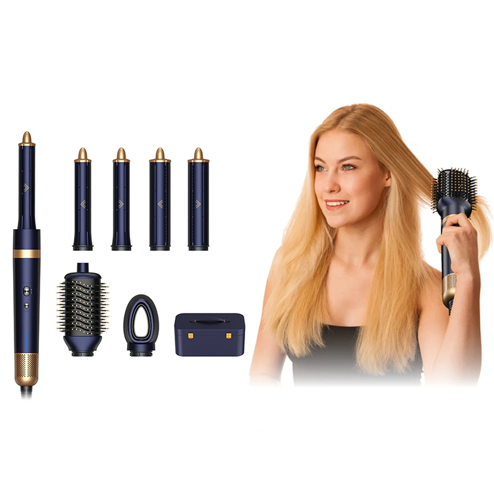 5 in 1 Style Hair Dryer Rechargeable Curler Styling Tools Hair Automatic Curler Curling Irons Hair Straightener with Brush