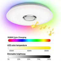 RGB LED Ceiling Light APP Control Bluetooth-compatible Music Ceiling Lamp Dimmable Intelligent LED Lamp with Speaker 2800K-6500K