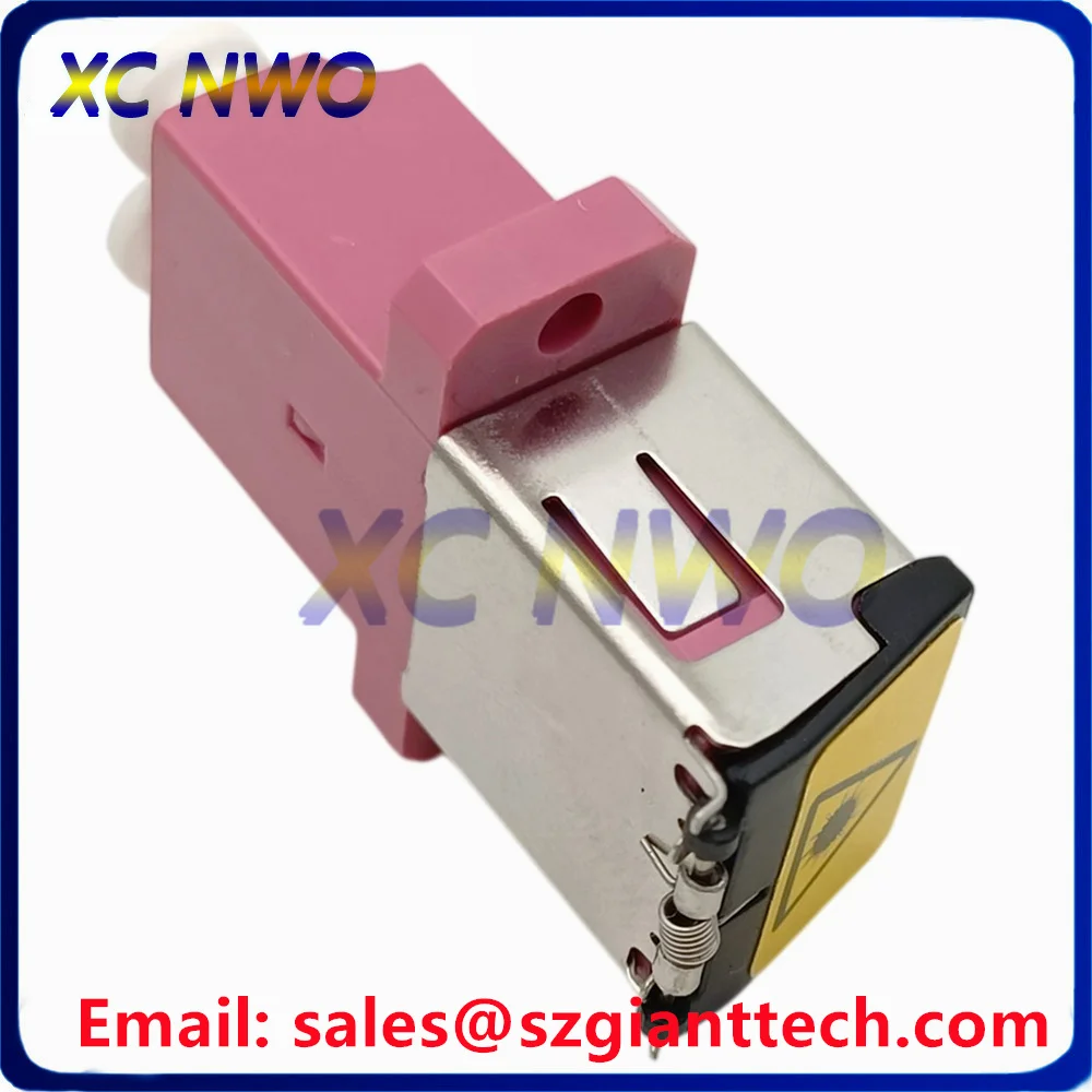 SCUPC MM OM4 Duplex Fiber Adaptor SC/UPC Multi Mode Metal Avoid Laser Fiber Optic Adapter Coupler Connector With Flange