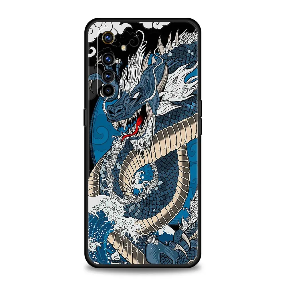 Illusory Color Chinese Dragon Phone Case For Realme 12 11 10 9 8 5G 7 6 GT5 GT3 GT2 Pro C21 C11 C25 C35 GT Neo 2 3 3T 5 Cover