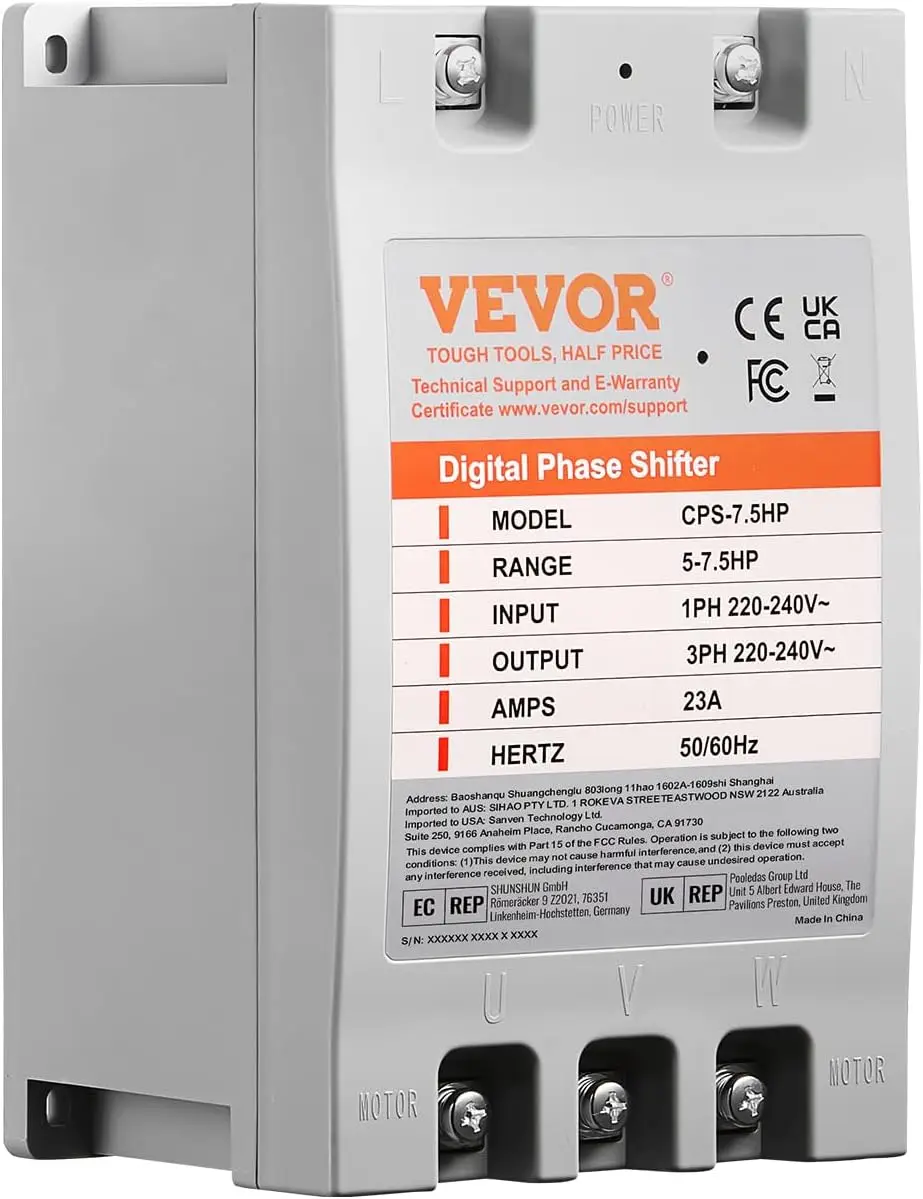 

Электронный преобразователь-7,5 л.с., 23 А, 220 В, одиночный преобразователь e в 3, вход/выход 220 В-240 В, цифровой переключатель для жилых помещений