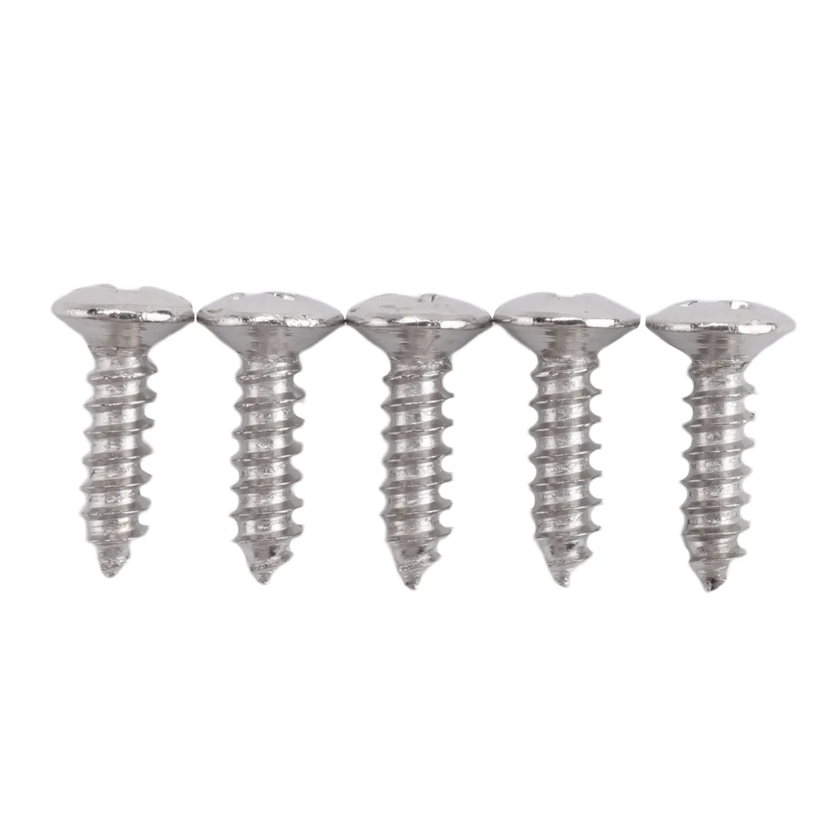 100 шт. винты для накладки для гитары и бас-гитары для Strat & Tele, серебристые