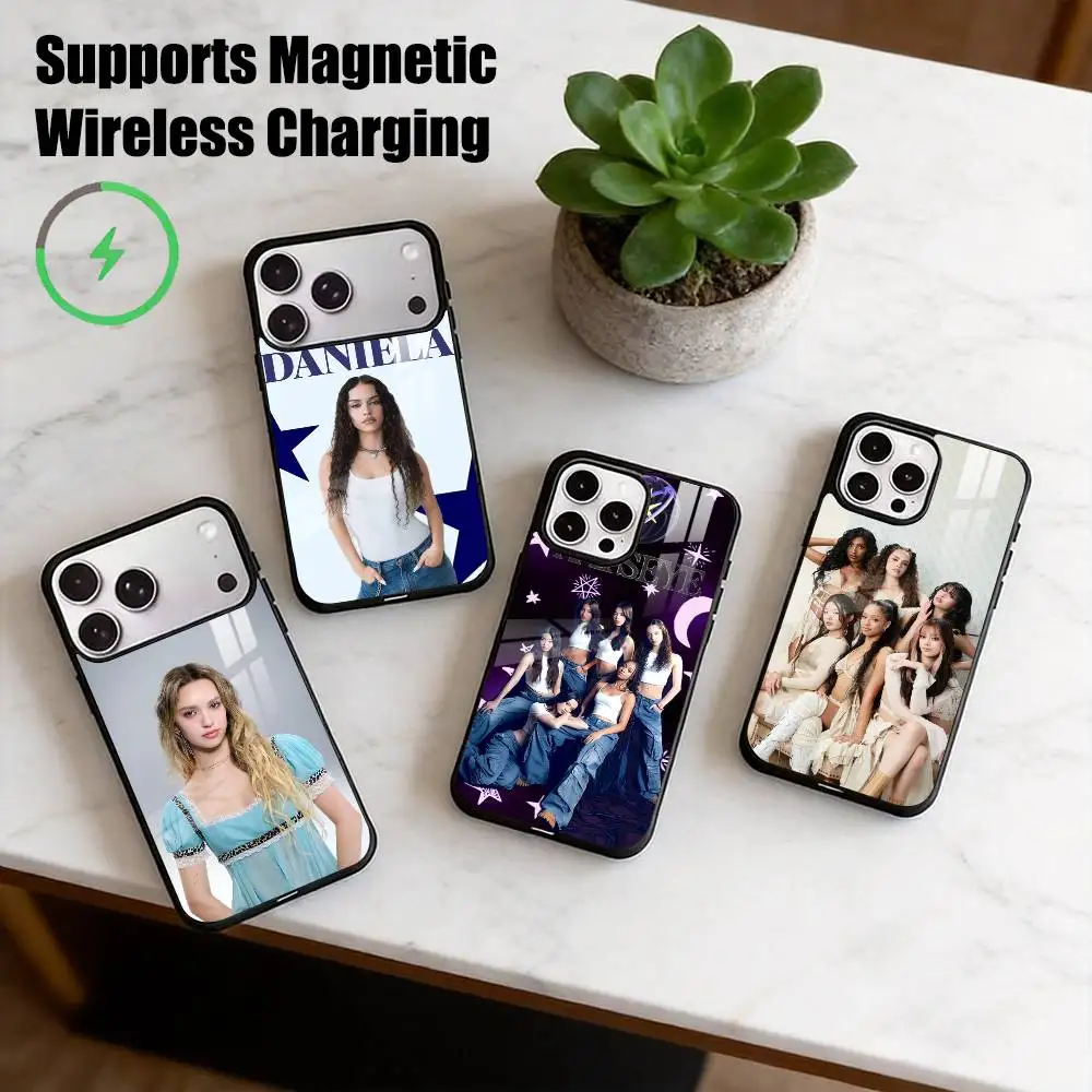 Daniela Katseye M-Megan  Phone Case For iPhone17,16,15,14,13,12,11 Plus,Pro Allows magnetic wireless charging Gift