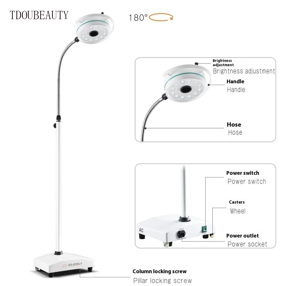 36W LED Mobile Veterinary Instrument for Surgical Beauty Clinic Hospital Dental Lamp Examination Light for Veterinary Clinics