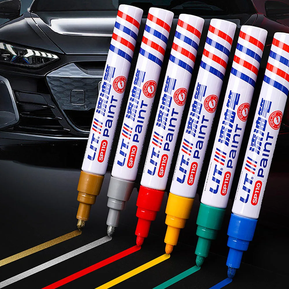 Car Scratch Repair Paint Pen Quick Dry Touch Up Paint Repair Pen Waterproof Wheel Tyre Marker Auto Scratch Remover Painting Pen