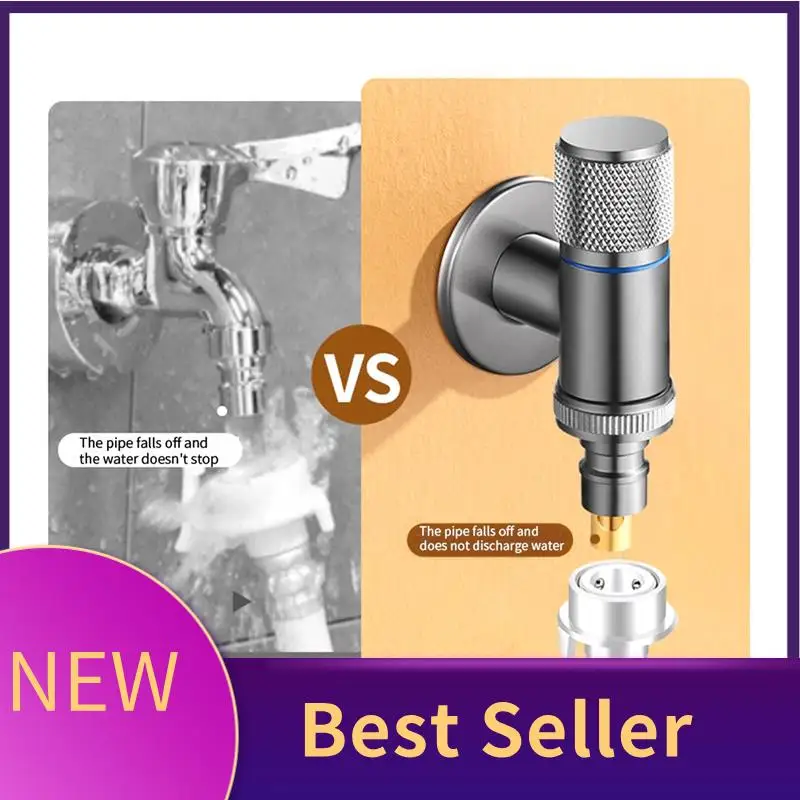 

ABHI-Стиральная машина, автоматический запорный клапан для воды, твердая латунь, одинарная настенная выходная раковина для холодной воды