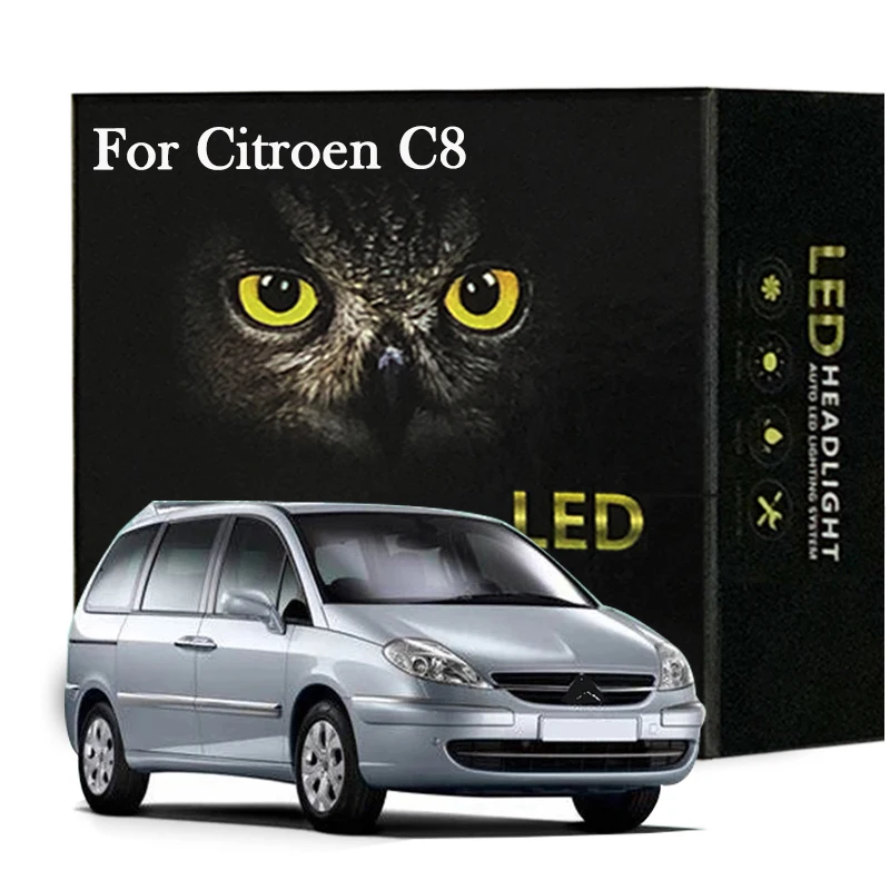 28Pcs Led Interior Light Kit For Citroen C8 2002-2010 2011 2012 2013 2014 Dome Map Canbus No Error