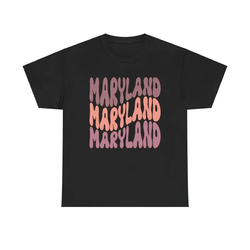 

Maryland Love T Shirt Home State Pride East Coast Travel Souvenir Groovy