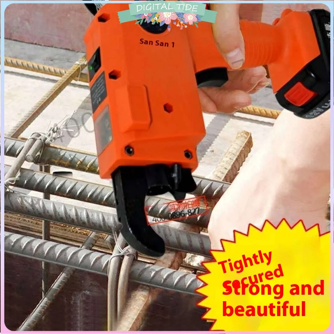 Rebar Tier Binding Machine 12V 3000mAh Automatic Rebar Tying Machine Cordless Wire Lithium Battery New