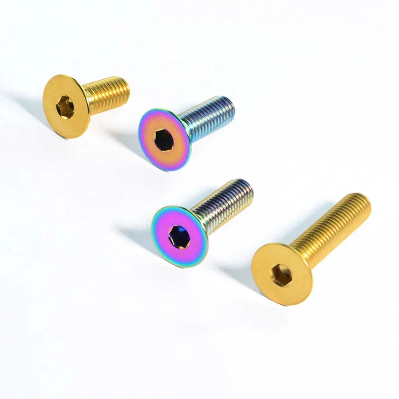 AliExpress GooBetter 1Pc Titanium Bolt Countersunk Inner Hexagon Socket Head Fastener for Bicycle M3 M4 M5 M6 M8 x 5/6/8/10/12/15/20/25/30/35/40/45mm