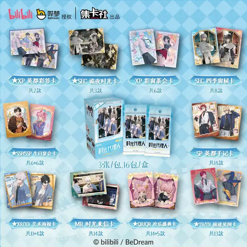 Card.fun Link Click Cards Special-shaped Anime Collection Cards Mistery Box Board Games Toys Birthday Gifts for Boys and Girls