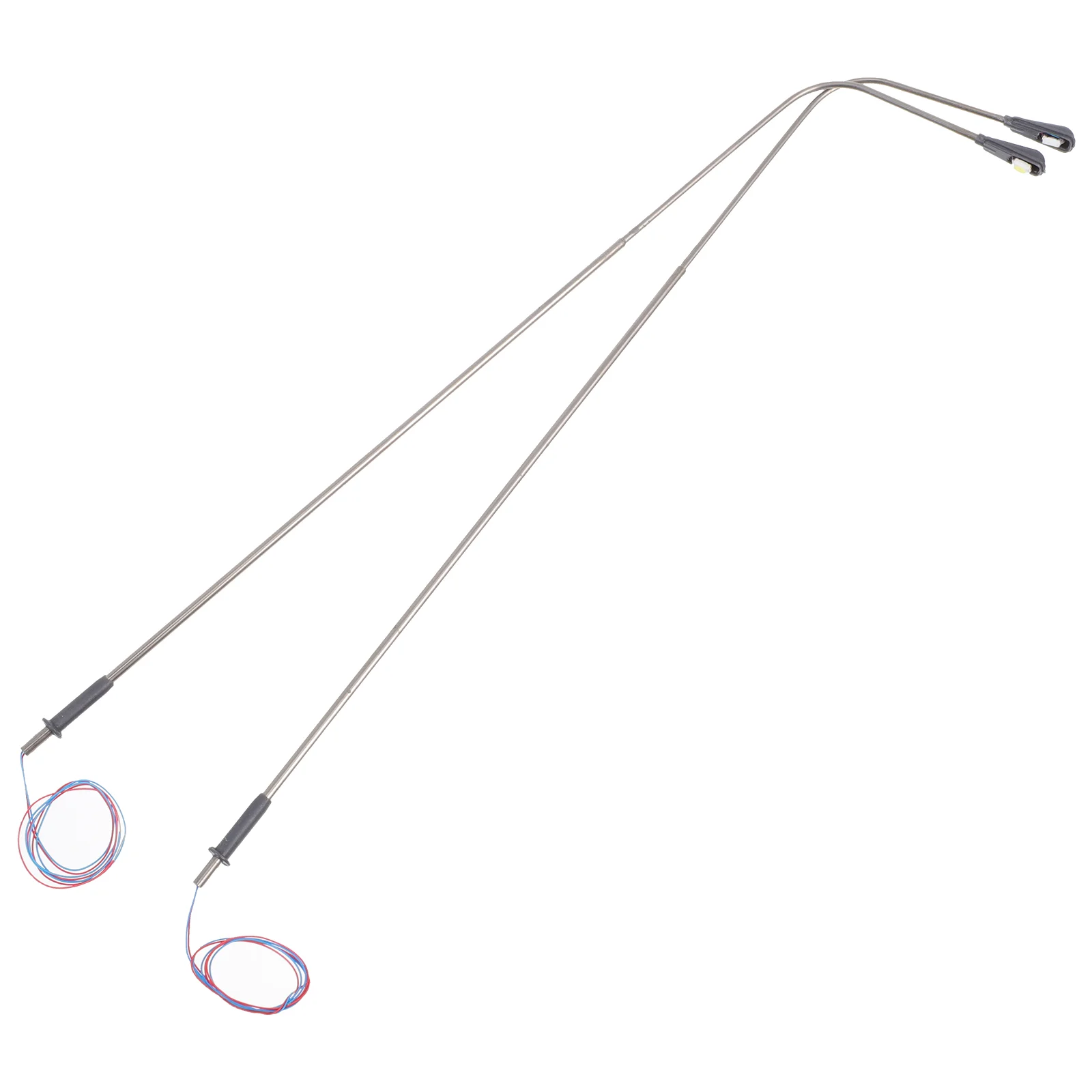 2 Pcs Simulated Street Lamp LED Light Model Ornament Scene Decorative Streetlight Mini Adornment Simulation Christmas Outdoor